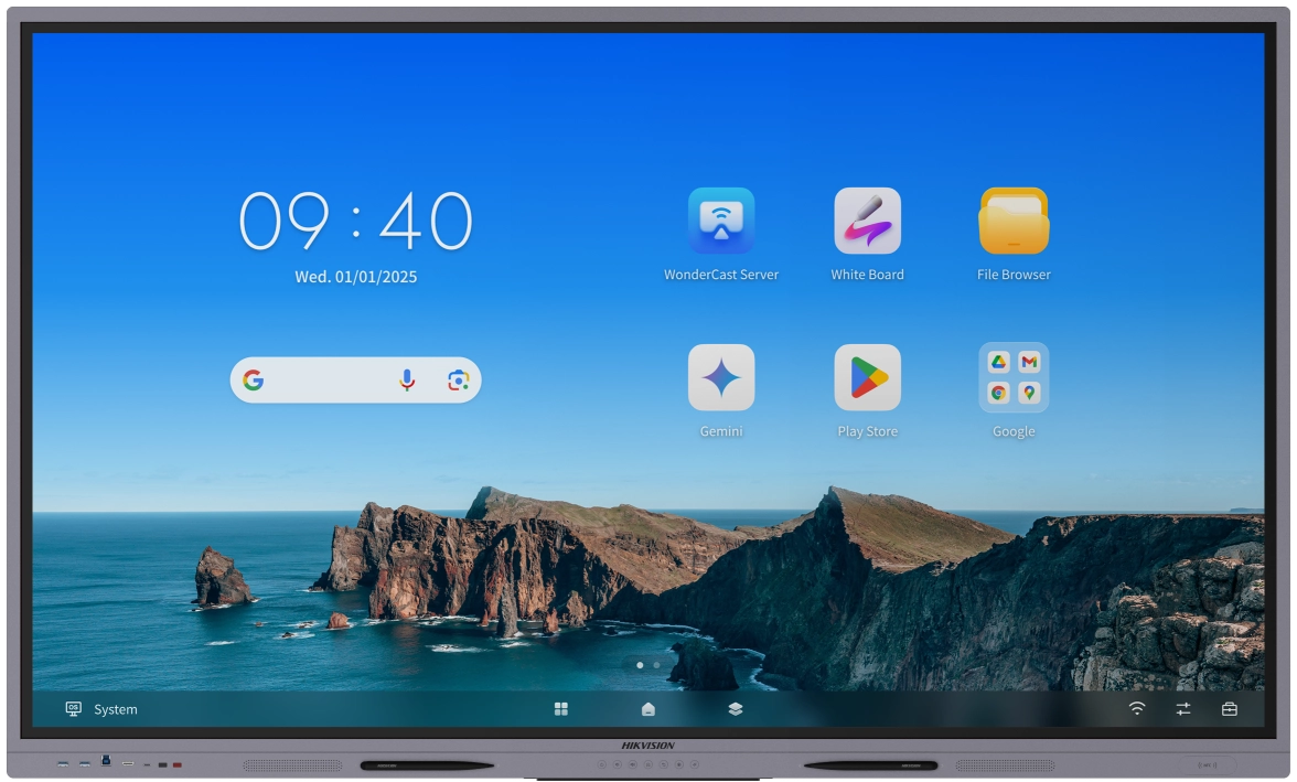Hikvision 65” 4K Interactive Display – Android + Windows (Dual System) –DS-D5A65RB/A3