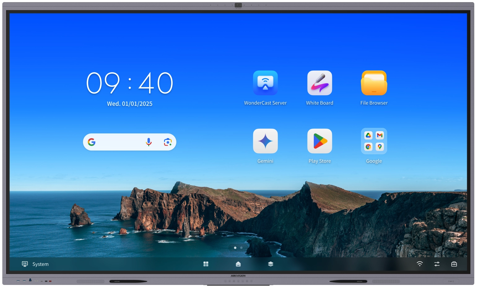 شاشة تفاعلية 75 بوصة 4K أندرويد من هيكفيجن – DS-D5A75RB/B3 (Android Edition)