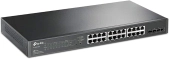 Genata 24-Port 10-100 + 2 Gigabit + 2 Fiber Ports 300W Switch - GNT-RP1428ES