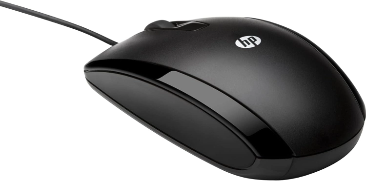 HP 5 click USB Wired Desktop Mouse