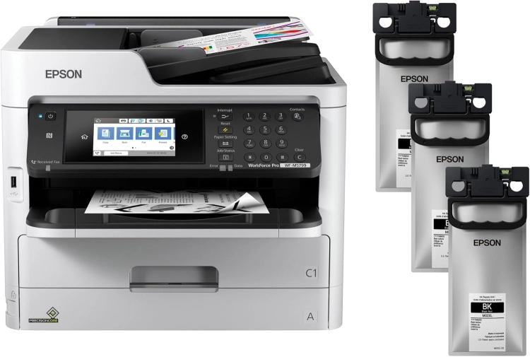 طابعة Epson WorkForce Pro WF-M5799 متعددة الوظائف أحادية اللون – أسود