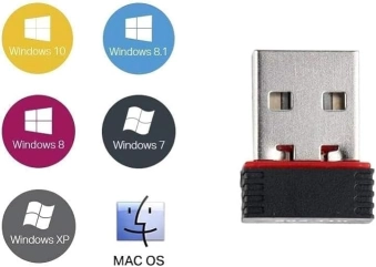 كارت واي فاي USB  انتينا داخليه سرعة 300 ميجا