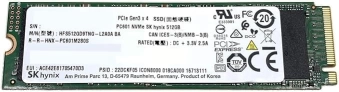 هارد  SSD SK Hynix سعة 512 جيجابايت M.2 2280 PCIe Gen3 x4 PC601 HFS512GD9Tng  Ultraboo